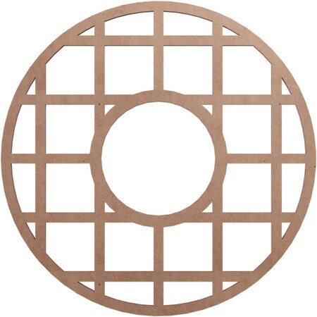 Ekena Millwork O'Neal Wood Fretwork Pierced Ceiling Medallion, Wood (Paint Grade), 16"OD x 5 3/4"ID x 3/8"T CMWP16X16X0375ONMF